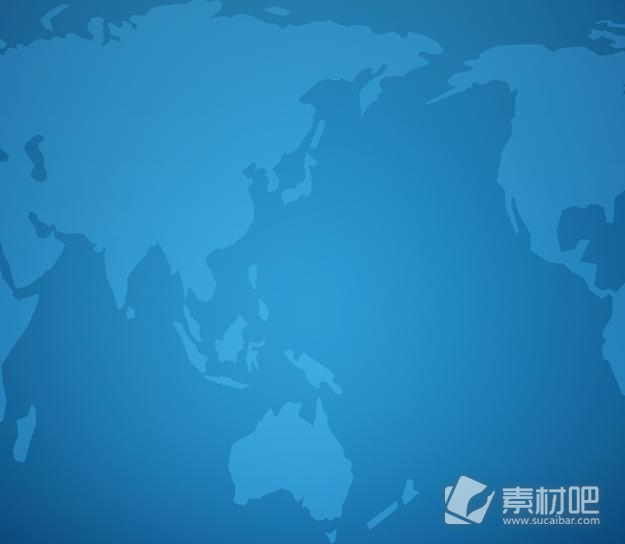世界地图蓝色背景PPT模板