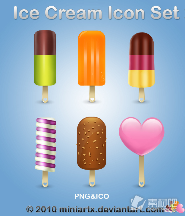 冰淇淋卡通图标