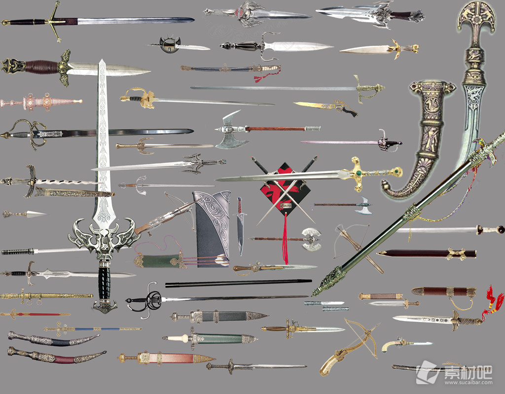 剑的种类设计PSD素材
