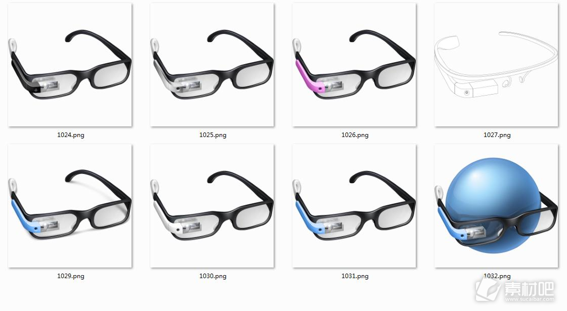 谷歌眼镜系列图标