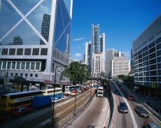 繁华都市的马路高清图片