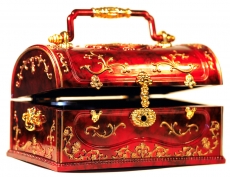 古典红色宝盒高清图片