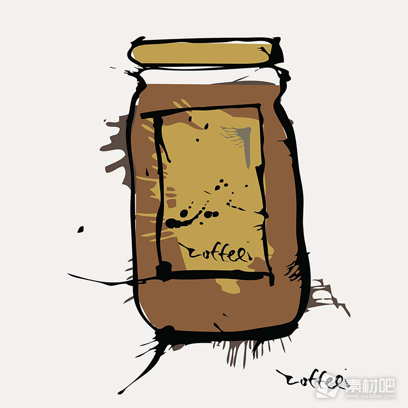 咖啡艺术矢量素材