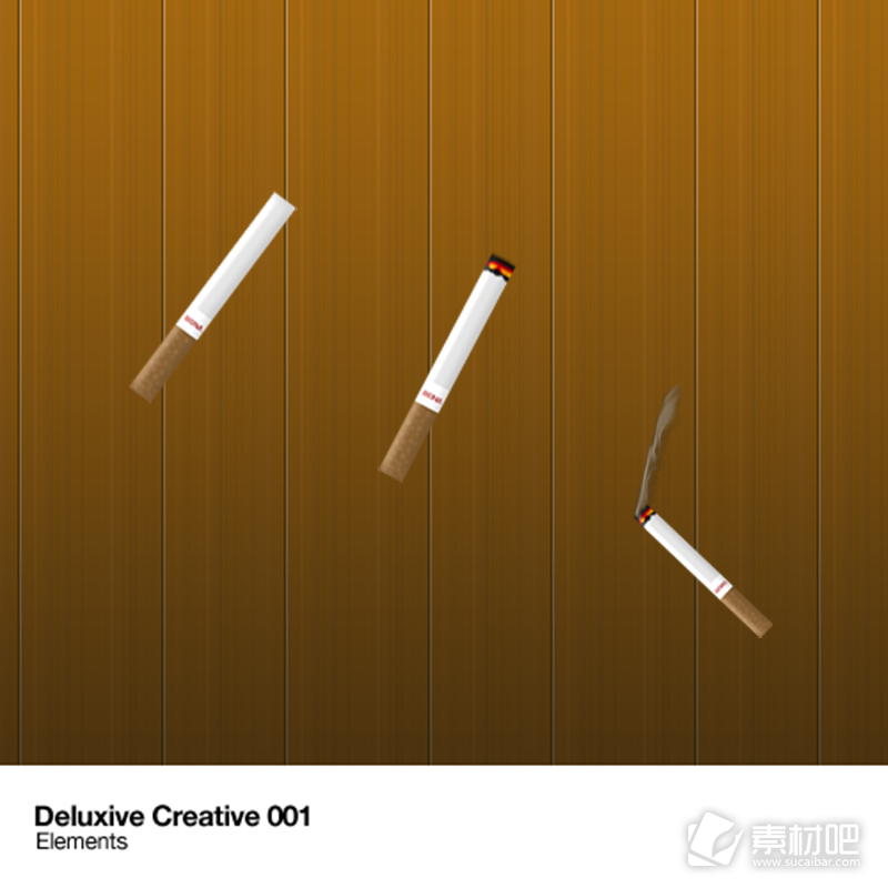 Deluxive香烟创意PSD素材