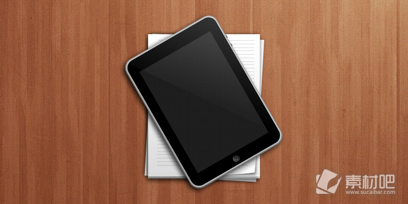 桌面上iPad2PSD素材