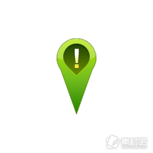 绿色GPS地图图标PSD素材