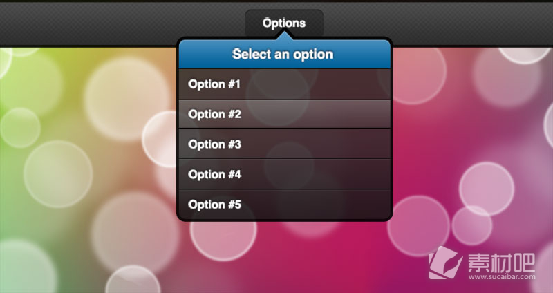 iPad选择菜单PSD素材