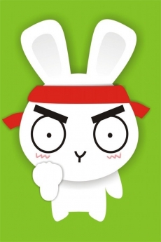 卡通小白兔丰富的表情手机壁纸