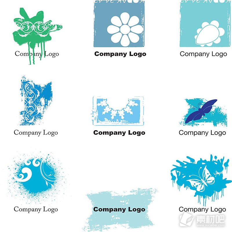 9种公司标志矢量素材