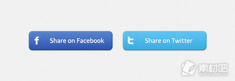 Facebook分享按钮PSD素材