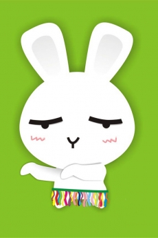 超可爱的卡通兔子表情手机壁纸