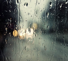 玻璃窗外唯美雨景手机壁纸