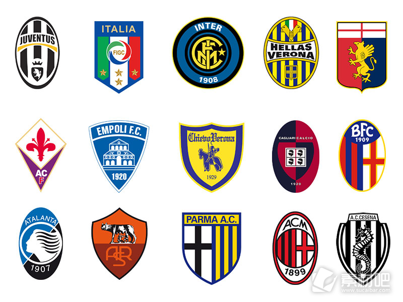 意大利足球俱乐部徽章图标
