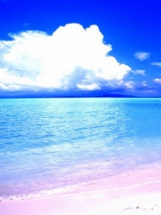 美丽的蓝色天空大海手机壁纸