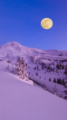 优美的雪山高原图片手机壁纸