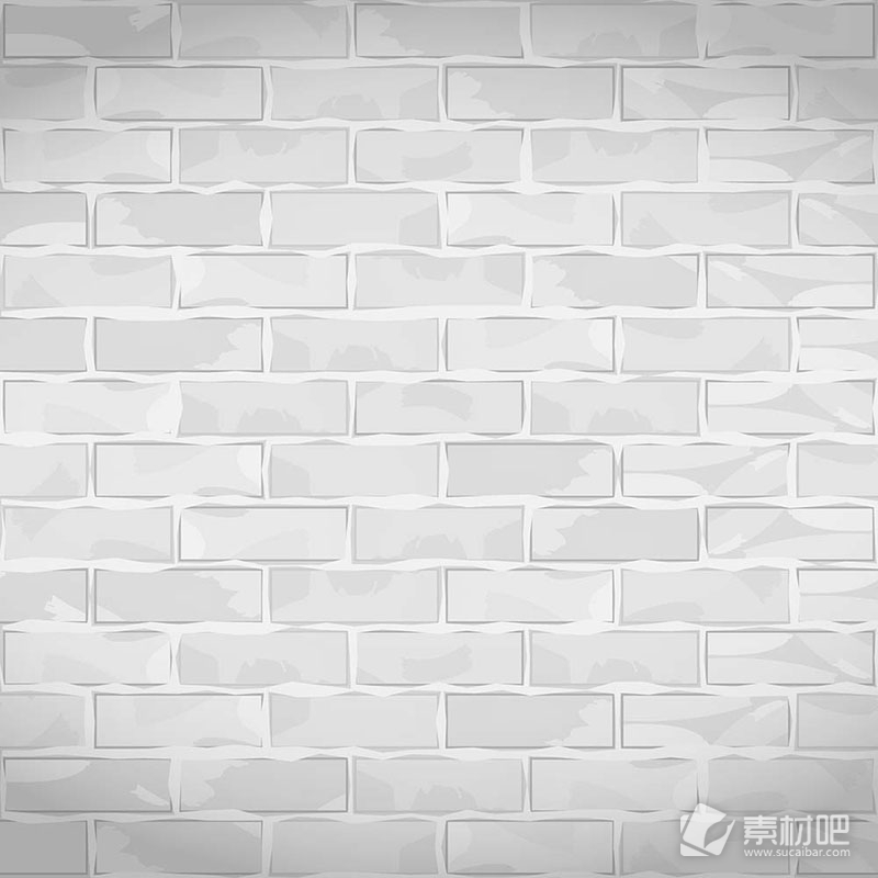 简美灰白色砖墙背景矢量素材