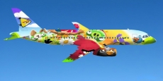 特色飞机机身彩绘手机壁纸