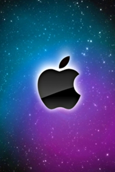 简洁优雅的苹果Logo手机壁纸