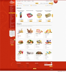 欧美百货商场红色网站首页模板