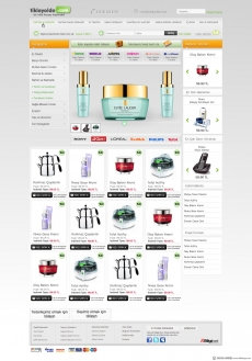 欧美某化妆品类网站设计作品