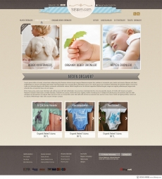 可爱婴儿类网站首页设计