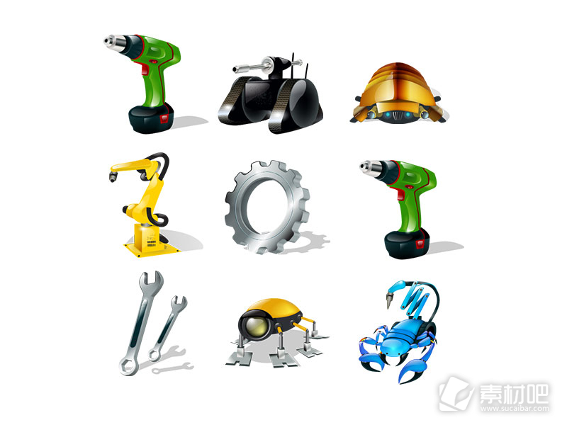 机械工具玩具图标