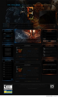 巴西帅恐怖元素游戏网站首页设计