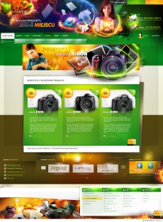 欧美科技数码相机网站首页设计