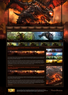 火焰巨龙游戏网站首页设计