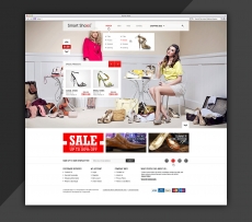 女性高跟鞋购物网站首页设计
