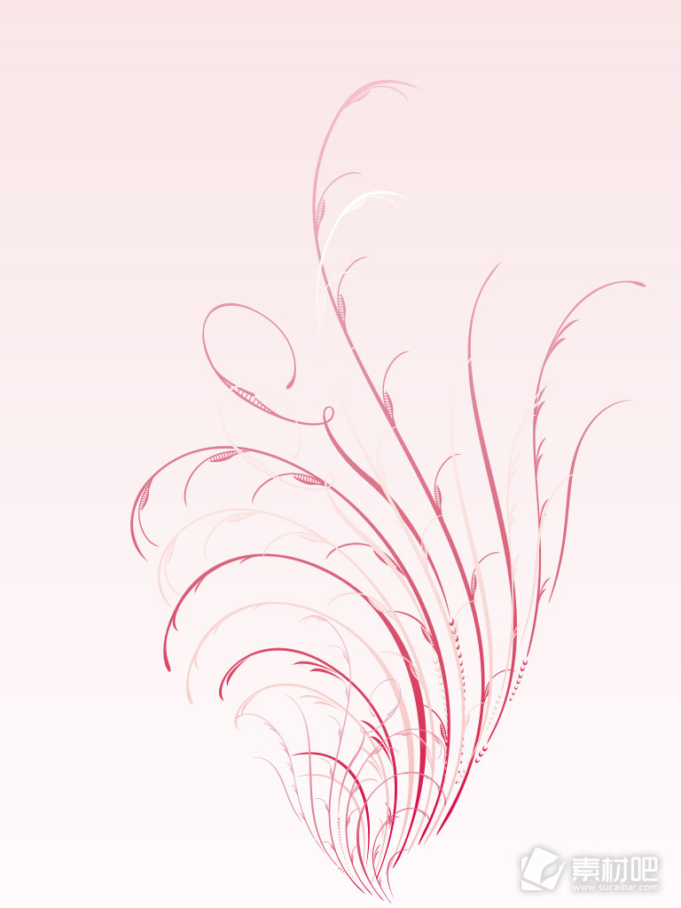 创意粉色漩涡花卉背景矢量素材