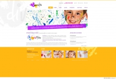 欧美儿童创意网站首页设计