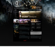 欧美黑色恐怖元素网站首页设计
