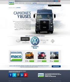 重型卡车介绍网站首页设计