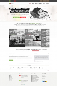 欧美建筑设计公司灰色网站首页设计