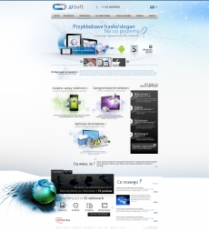 欧美创意动感科技网站首页设计