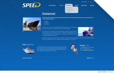 蓝色背景创意导航网站首页设计