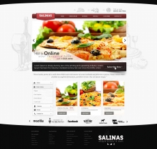 可口的食物宣传介绍网站首页设计