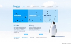 企鹅类稀有动物保护网站首页设计