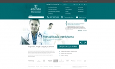 欧美医院企业网站首页设计