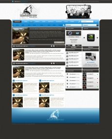灰色背景创意网站首页设计
