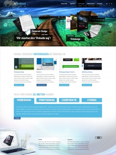 欧美简单创意科技网站首页设计
