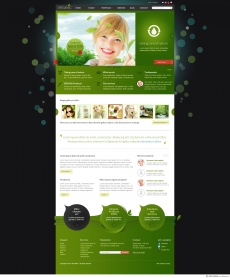绿色自然生活网站首页设计
