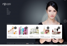 欧美时尚女士化妆品网站首页设计