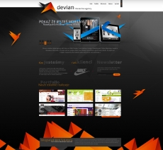 黑色科技创意网站首页设计