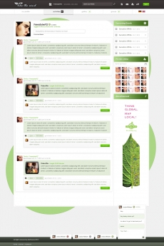 绿色个人网站首页设计