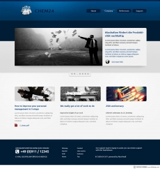 商务企业网站首页设计