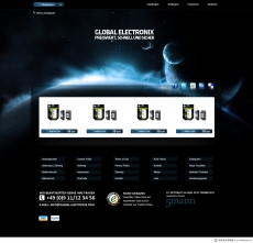 黑色时尚购物网站首页设计