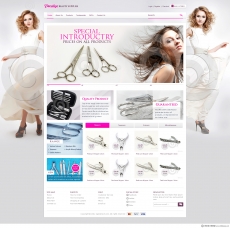 女生专用美化工具网站首页设计