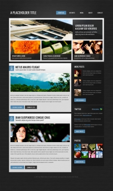 黑色创意个人优秀网站首页设计